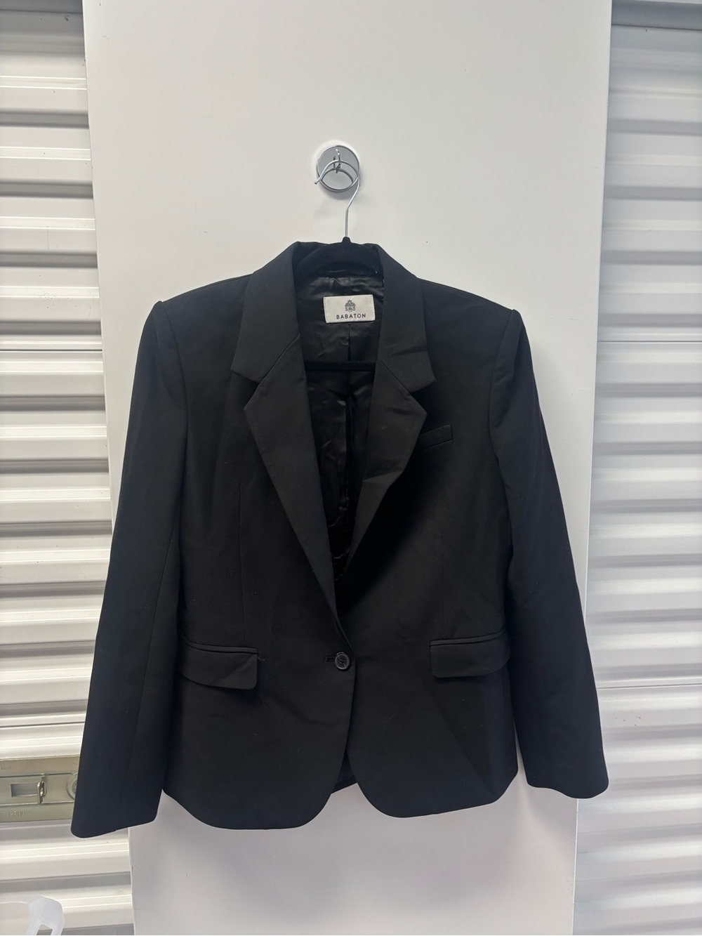 Babaton Black Tailored Blazer with Notch Lapel